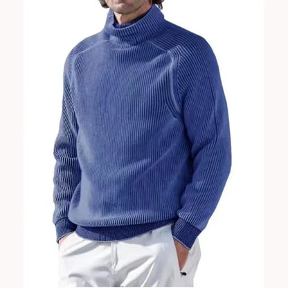 Haut de tricot chaud pour homme, style col roulé