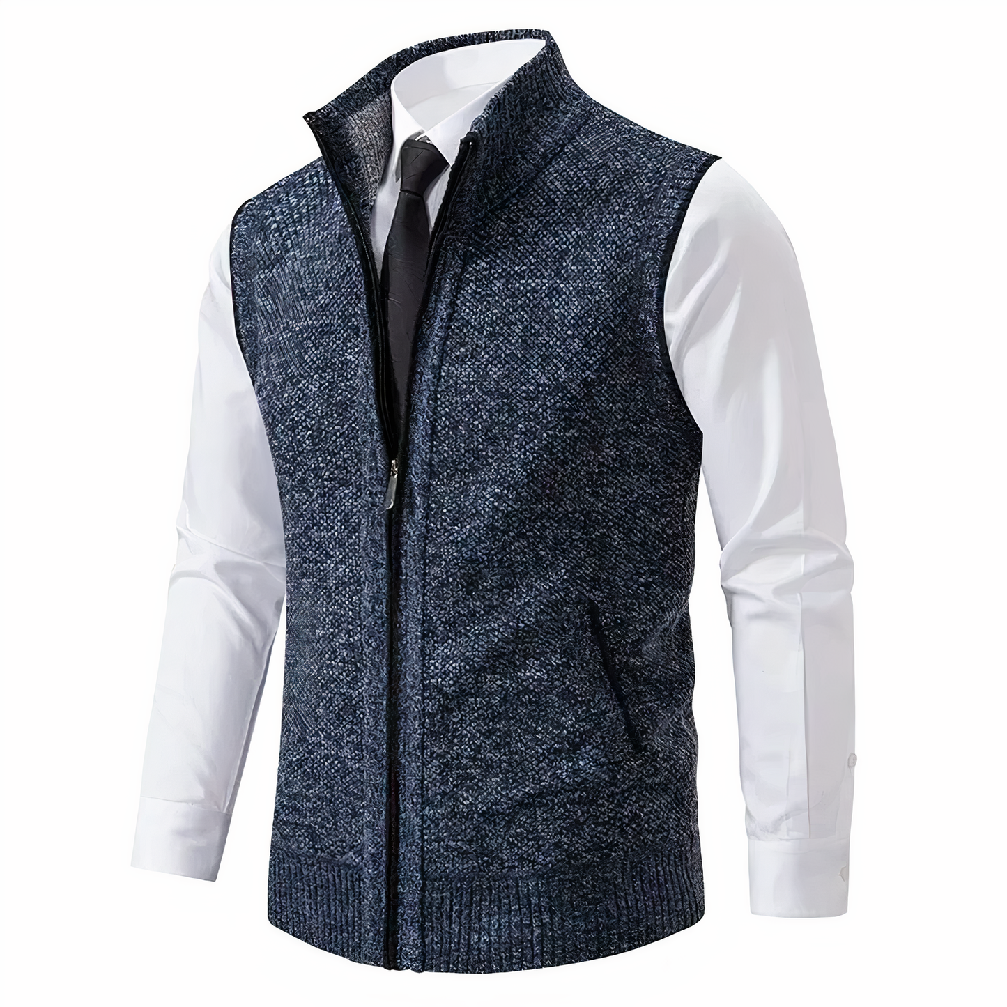 Gilet tricoté homme chaud sans manches hiver