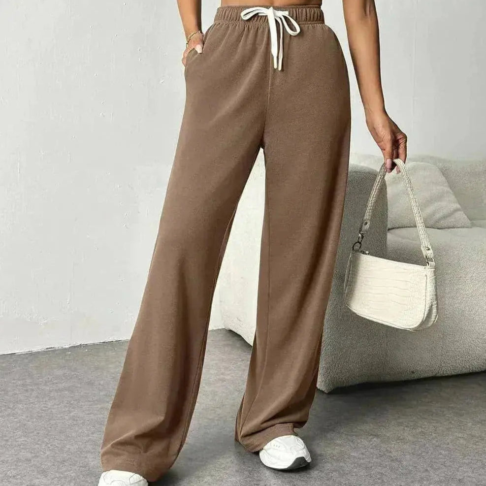 Pantalon de jogging confortable pour femme Coupe large Élastique