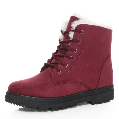 Bottes élégantes pour femmes doublées chaudes hiver