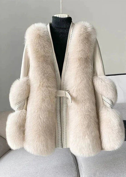 Veste de vison de luxe élégante pour femmes