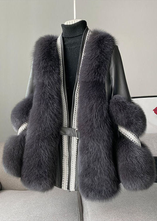 Veste de vison de luxe élégante pour femmes