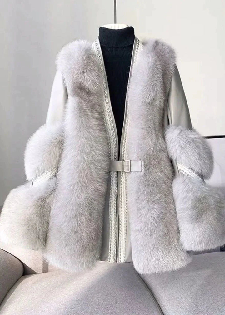 Veste de vison de luxe élégante pour femmes