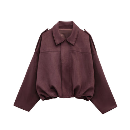 Bomberjacke tendance pour femme - Coupe ample et fermeture éclair