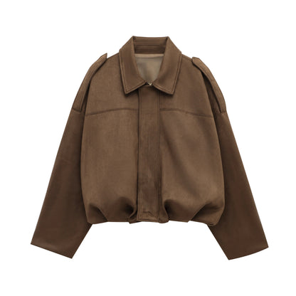 Bomberjacke tendance pour femme - Coupe ample et fermeture éclair