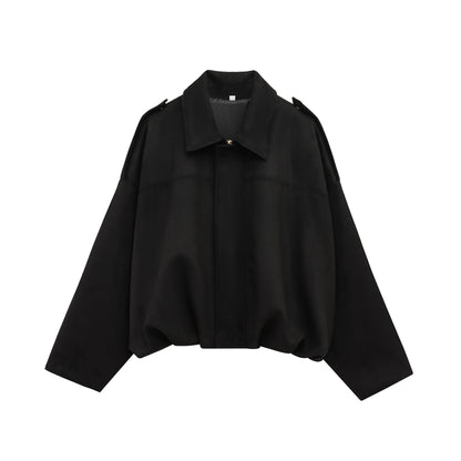 Bomberjacke tendance pour femme - Coupe ample et fermeture éclair