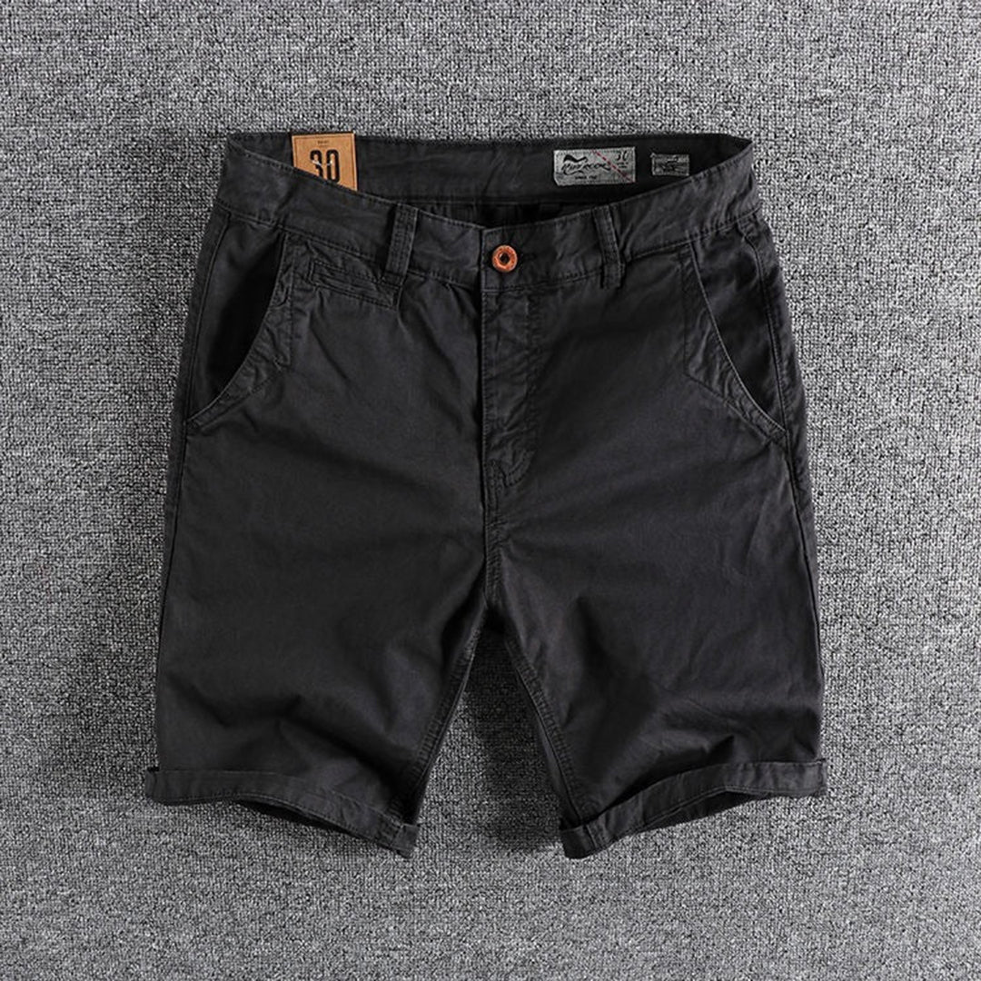 Herren Denim Shorts Bequem Dehnbar Sommer - IdealeKleiden