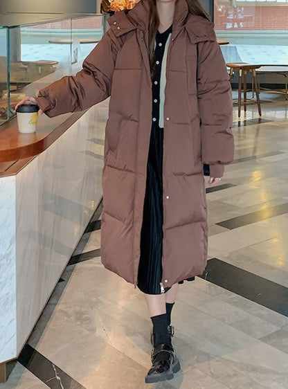 Veste d'hiver longue chaude et imperméable