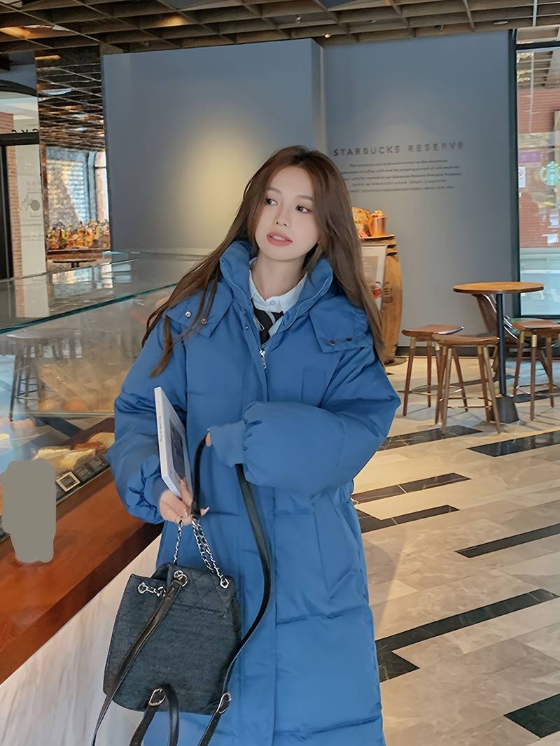 Veste d'hiver longue chaude et imperméable