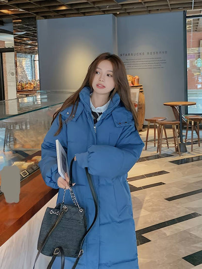 Veste d'hiver longue chaude et imperméable