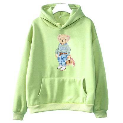 Sweat-shirt Femme Motif Ours Moderne