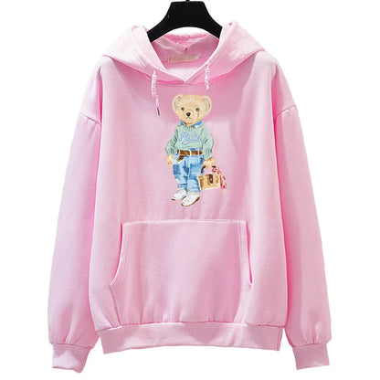 Sweat-shirt Femme Motif Ours Moderne