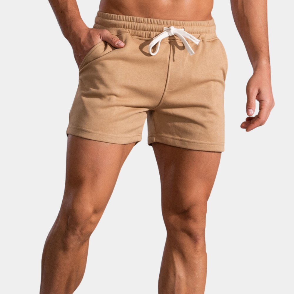 Shorts de sport confortables pour hommes, taille élastiquée
