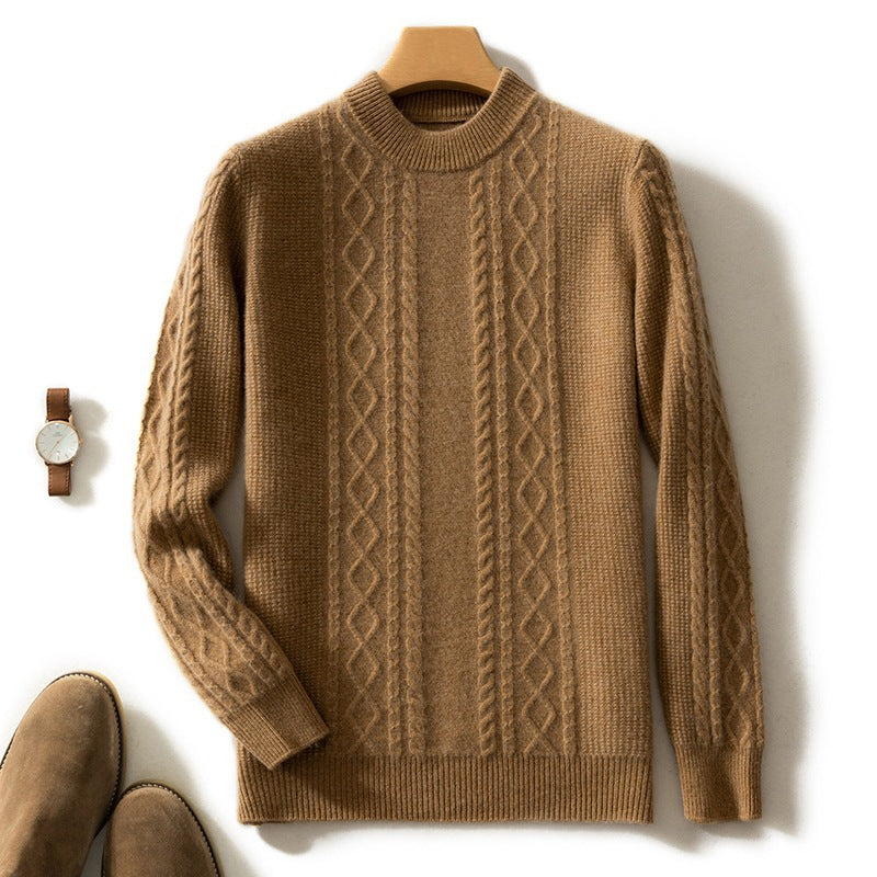 Pull en maille pour homme, élégant et classique