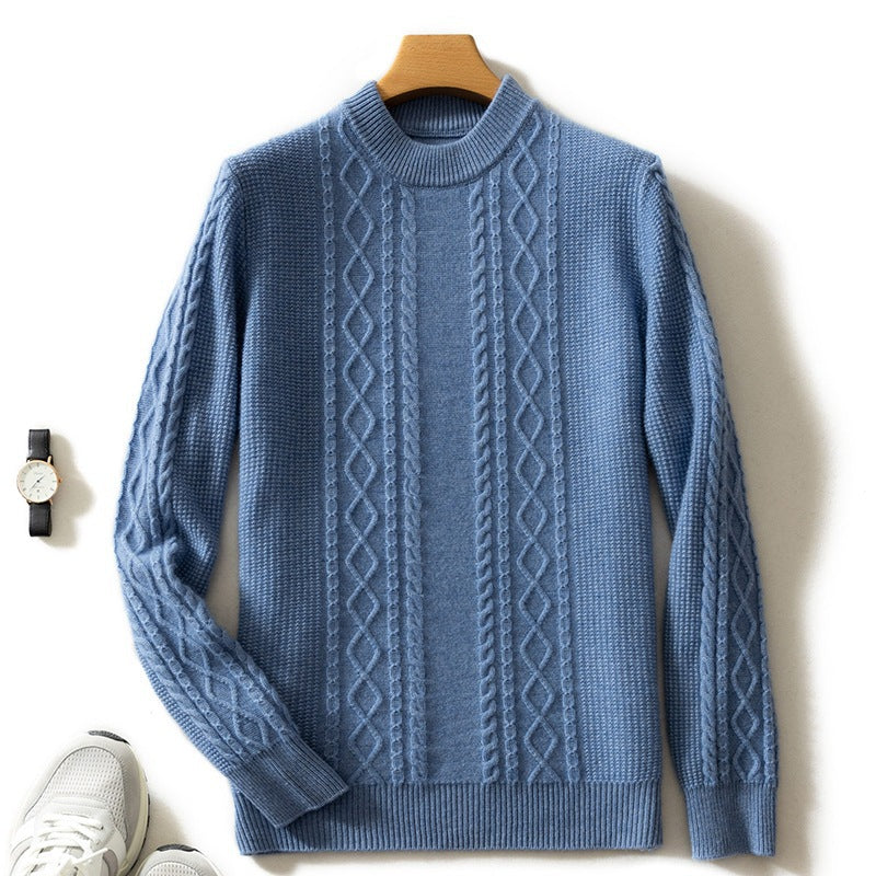 Pull en maille pour homme, élégant et classique