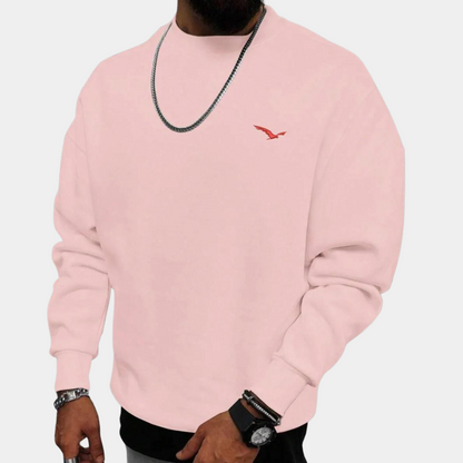 Sweat-shirt confortable homme col rond