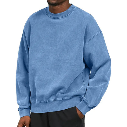 Sweat-shirt classique pour homme Col rond confortable