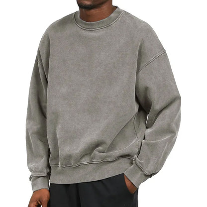 Sweat-shirt classique pour homme Col rond confortable