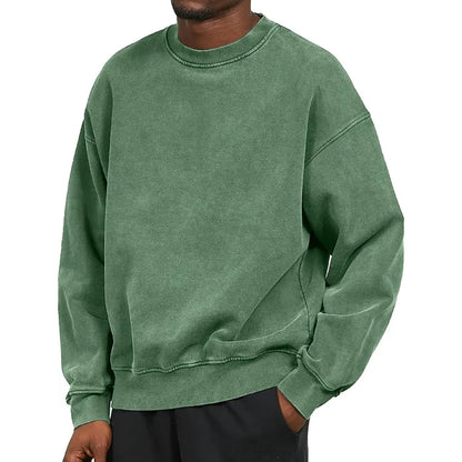 Sweat-shirt classique pour homme Col rond confortable