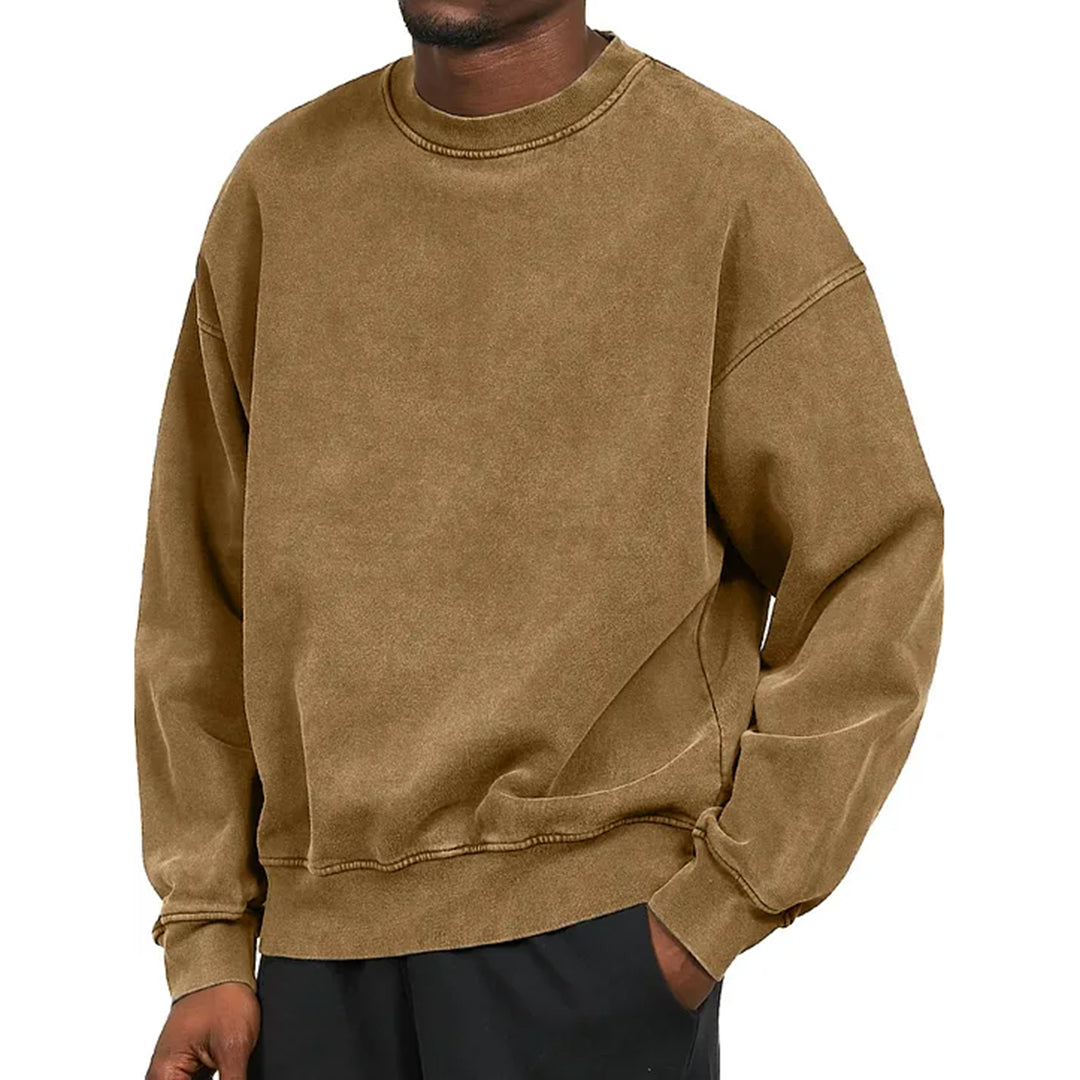 Sweat-shirt classique pour homme Col rond confortable