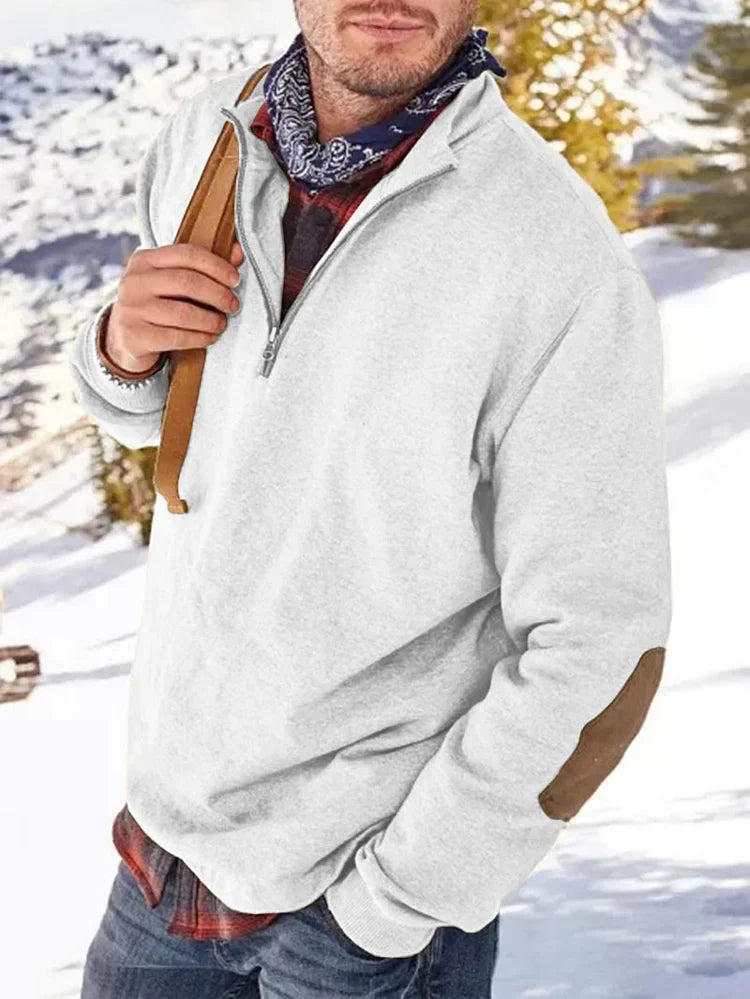Sweat-shirt homme zippé décontracté élégant