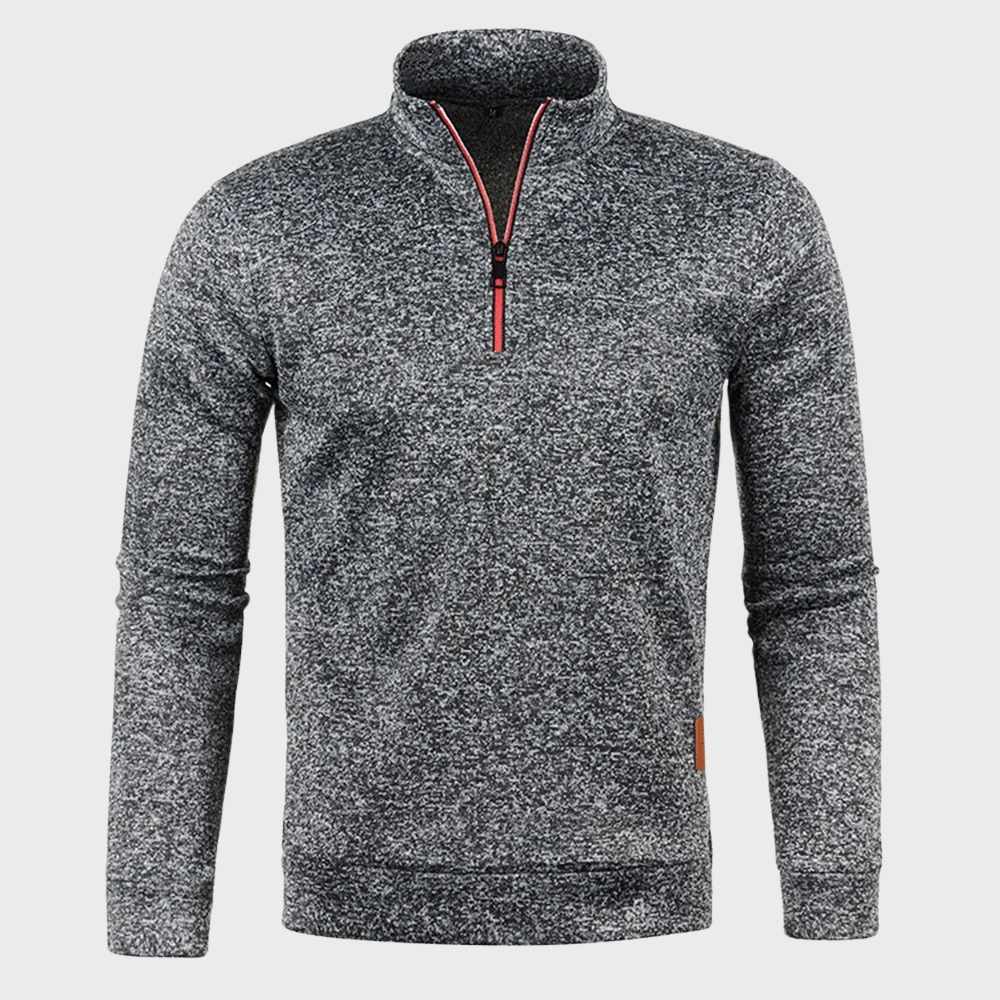 Sweat-shirt sport homme à demi-zip