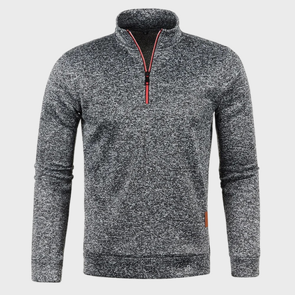 Sweat-shirt sport homme à demi-zip