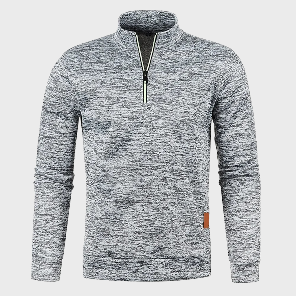 Sweat-shirt sport homme à demi-zip