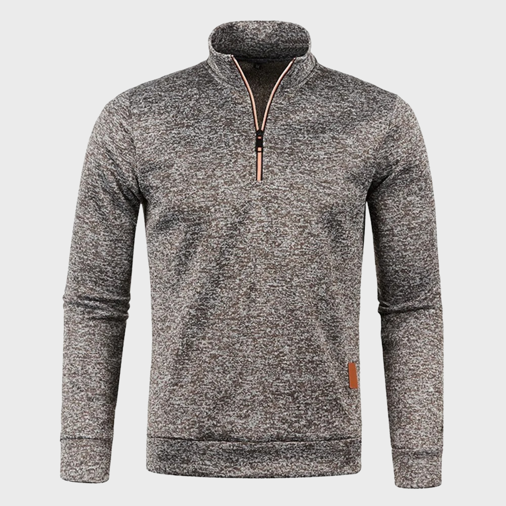 Sweat-shirt sport homme à demi-zip