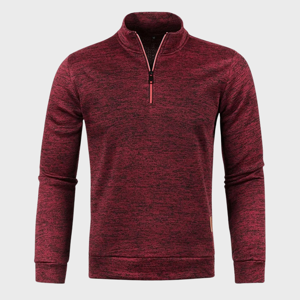 Sweat-shirt sport homme à demi-zip