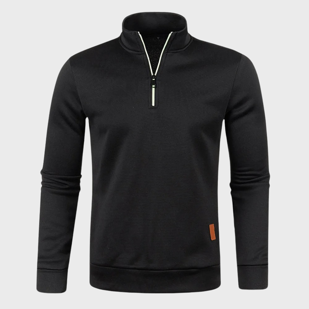 Sweat-shirt sport homme à demi-zip