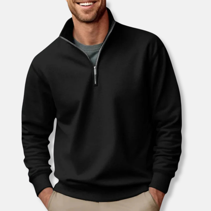 Herren Sweatshirt Lässig Lockere Passform - IdealeKleiden