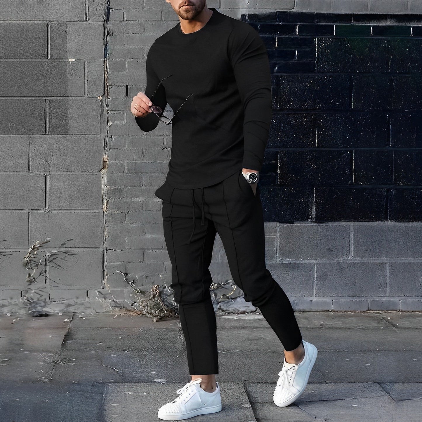 Bequemes Sweatshirt-Set für Männer Casual - IdealeKleiden