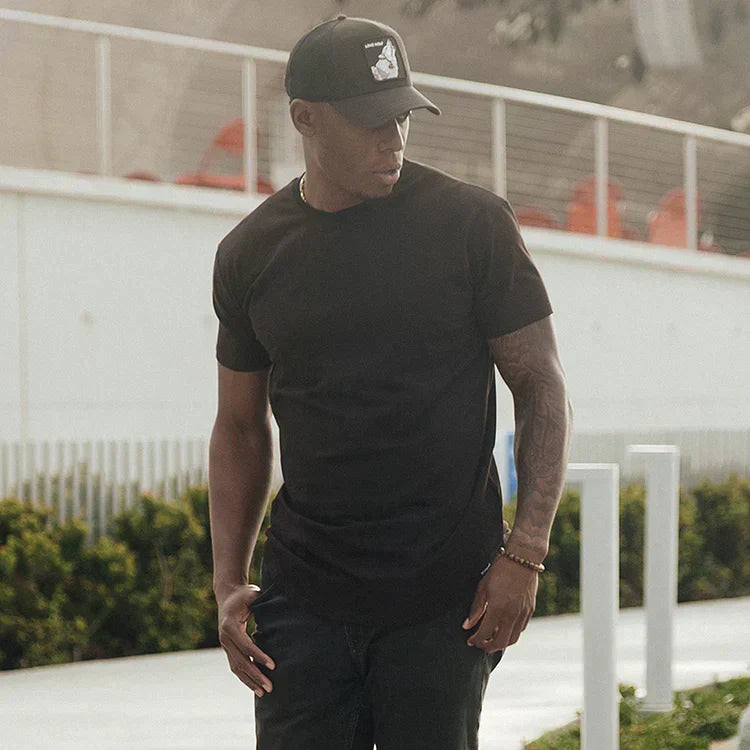 T-shirt homme slim fit manches courtes col rond