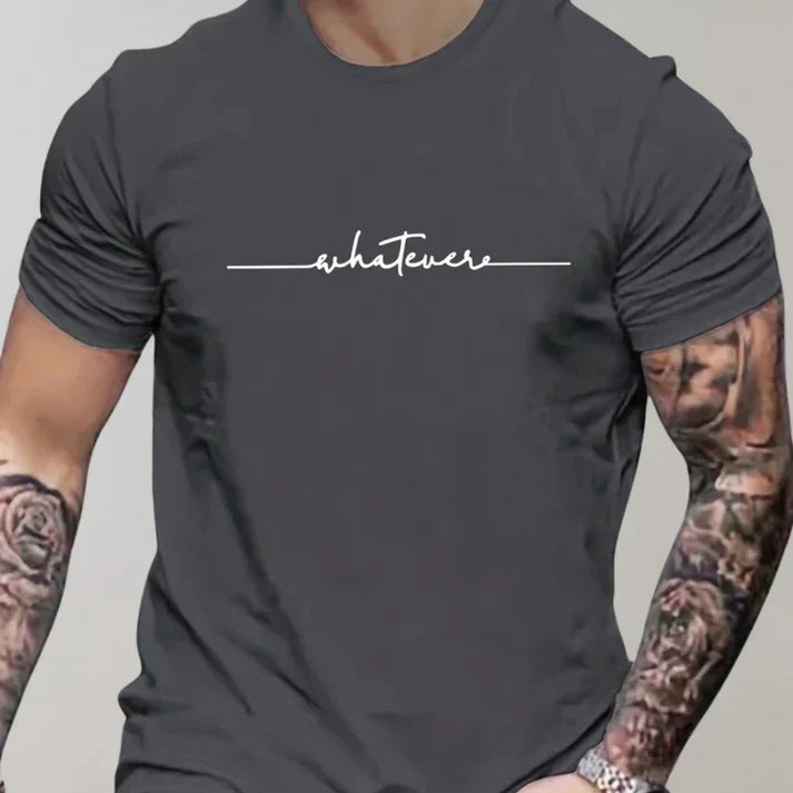 T-shirt homme manches courtes col rond