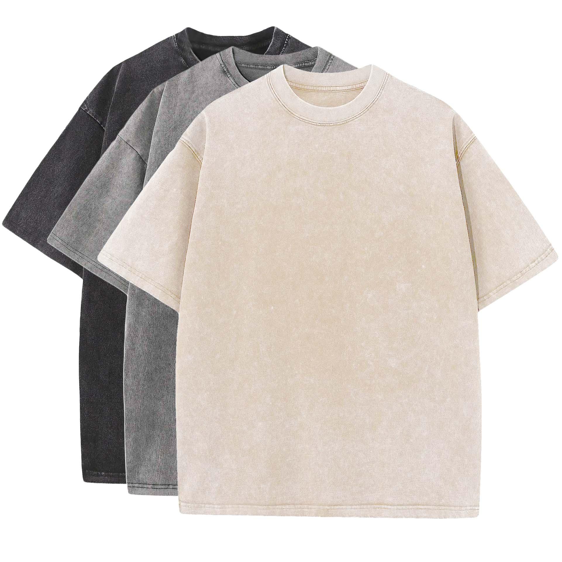 Großes T-Shirt-Set Rundhals Herren Oversize - IdealeKleiden