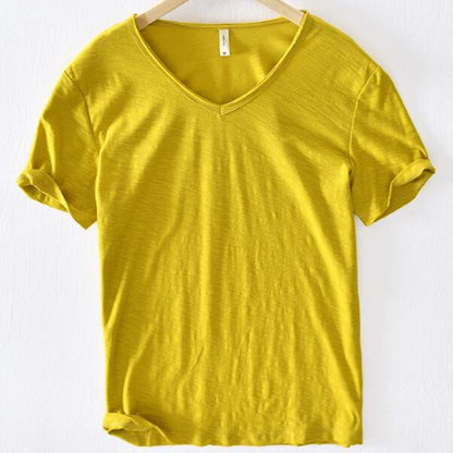 T-shirt homme léger col V été