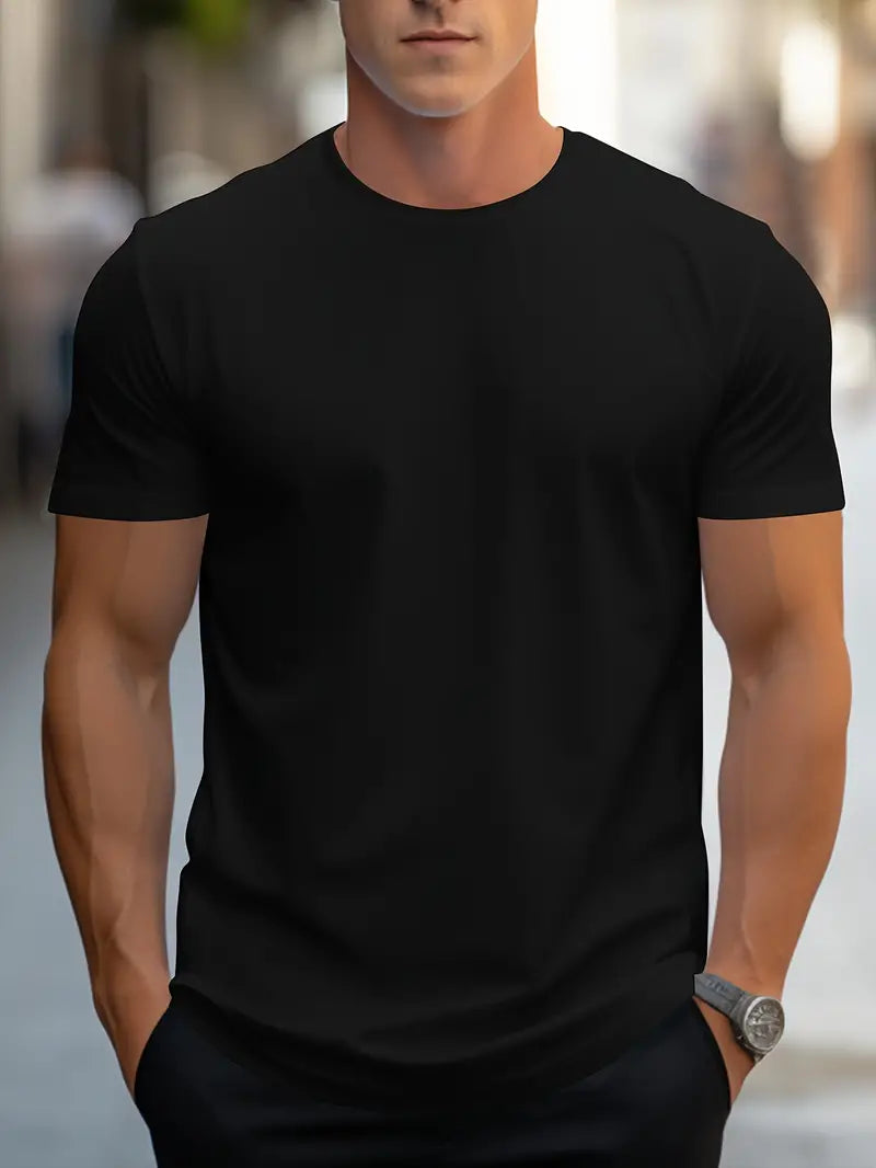 T-shirt basique homme col rond