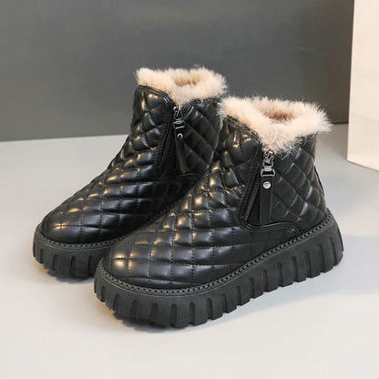 Bottes d'hiver pour femme polaire chaude neige