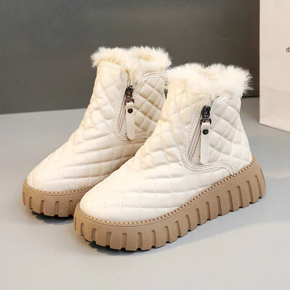Bottes d'hiver pour femme polaire chaude neige