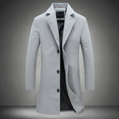 Manteau d'hiver long élégant et chaud pour homme