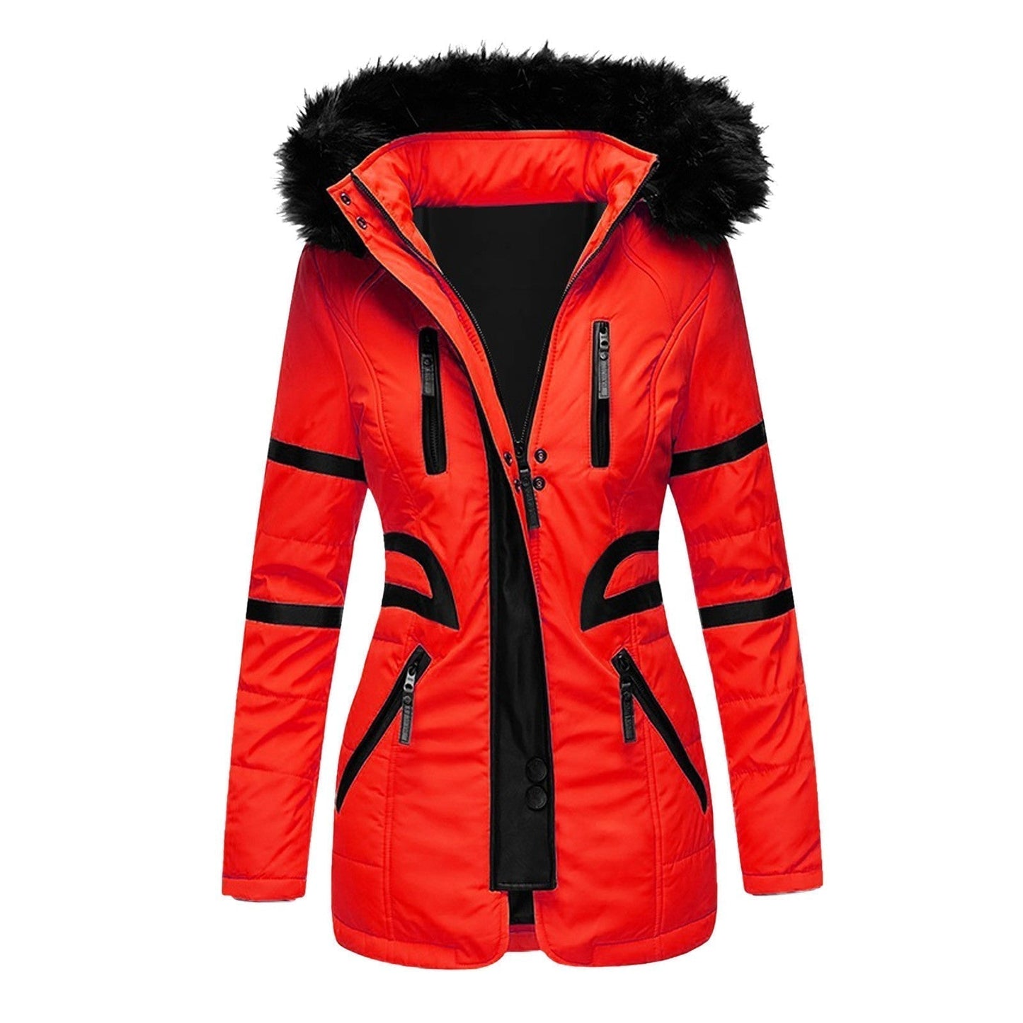 Élégant Manteau d'hiver Femme Chaud Capuche