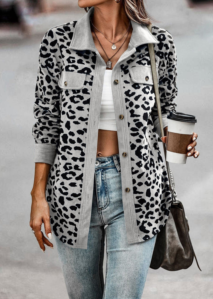 Veste mi-saison léopard femme chic