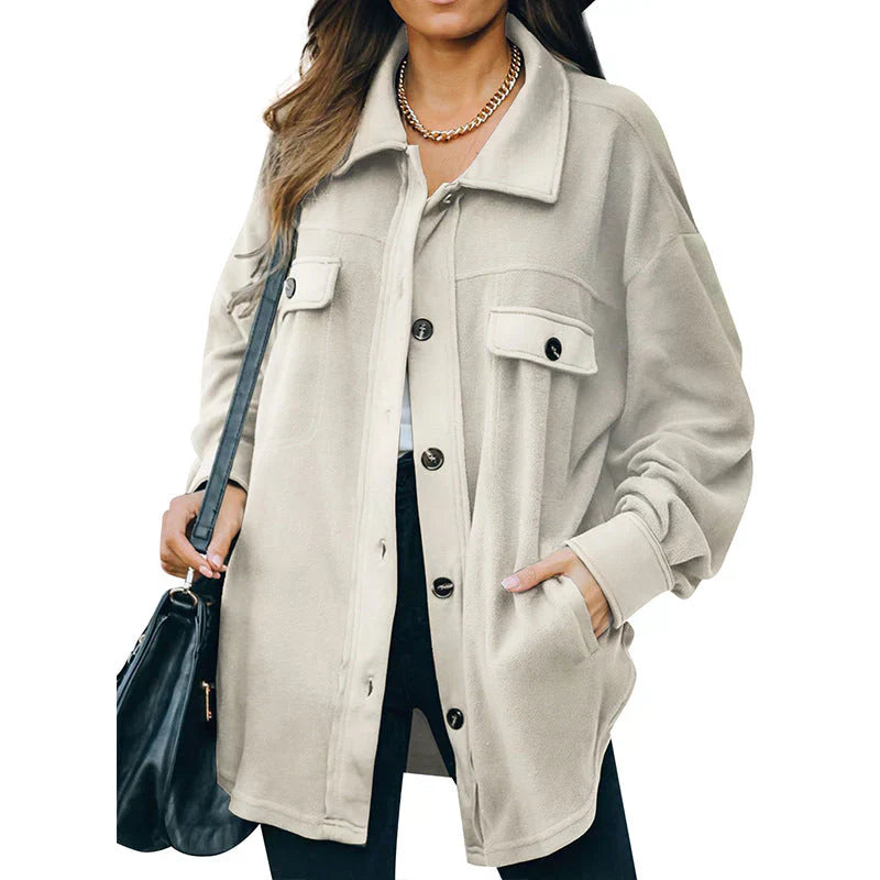 Veste polaire chaude boutonnée