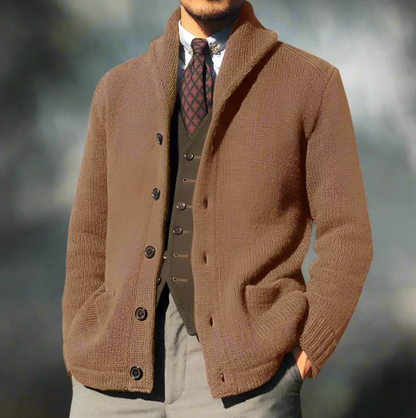 Herren Steppjacke Klassisches Design Knöpfe - IdealeKleiden