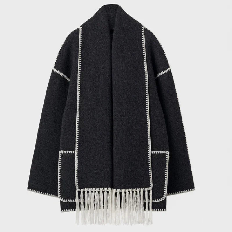 Veste Cache-cœur Femme Élégante Drapée