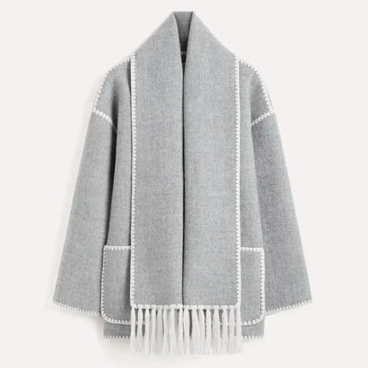 Veste Cache-cœur Femme Élégante Drapée