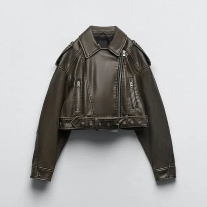 Blouson en cuir femme