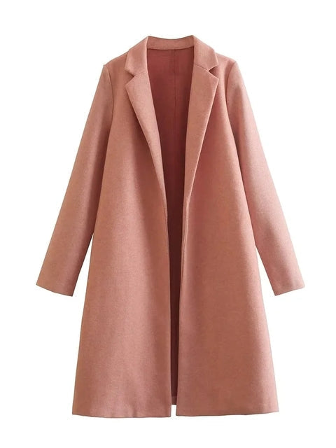 Veste d'automne femme élégante en cuir