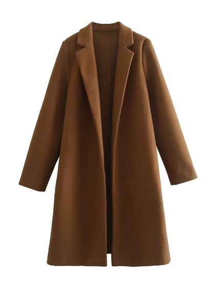 Veste d'automne femme élégante en cuir